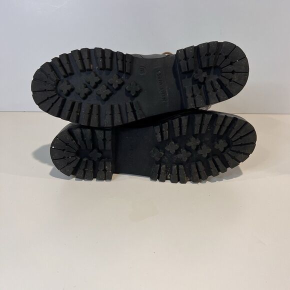 Nine West Women's 8 Black Ivani Sherpa Lace-up Combat Boots - Picture 9 of 10